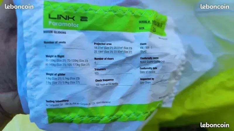 Niviuk Link 2, fotografía 2 de 3