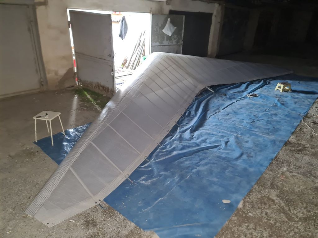 KINGPOSTLESS AND STRUTLESS POWERED HANGGLIDER WING, fotografía 6 de 7
