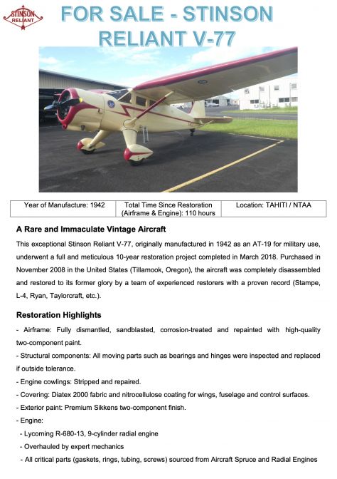 Stinson Reliant, fotografía 1 de 2