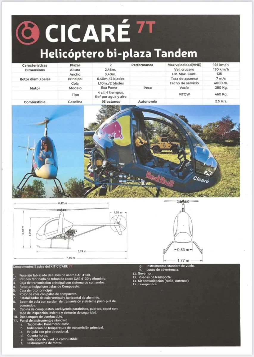 Cicaré Helicópteros 7T